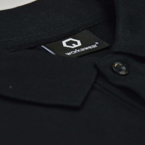 organic poloshirt schwarz