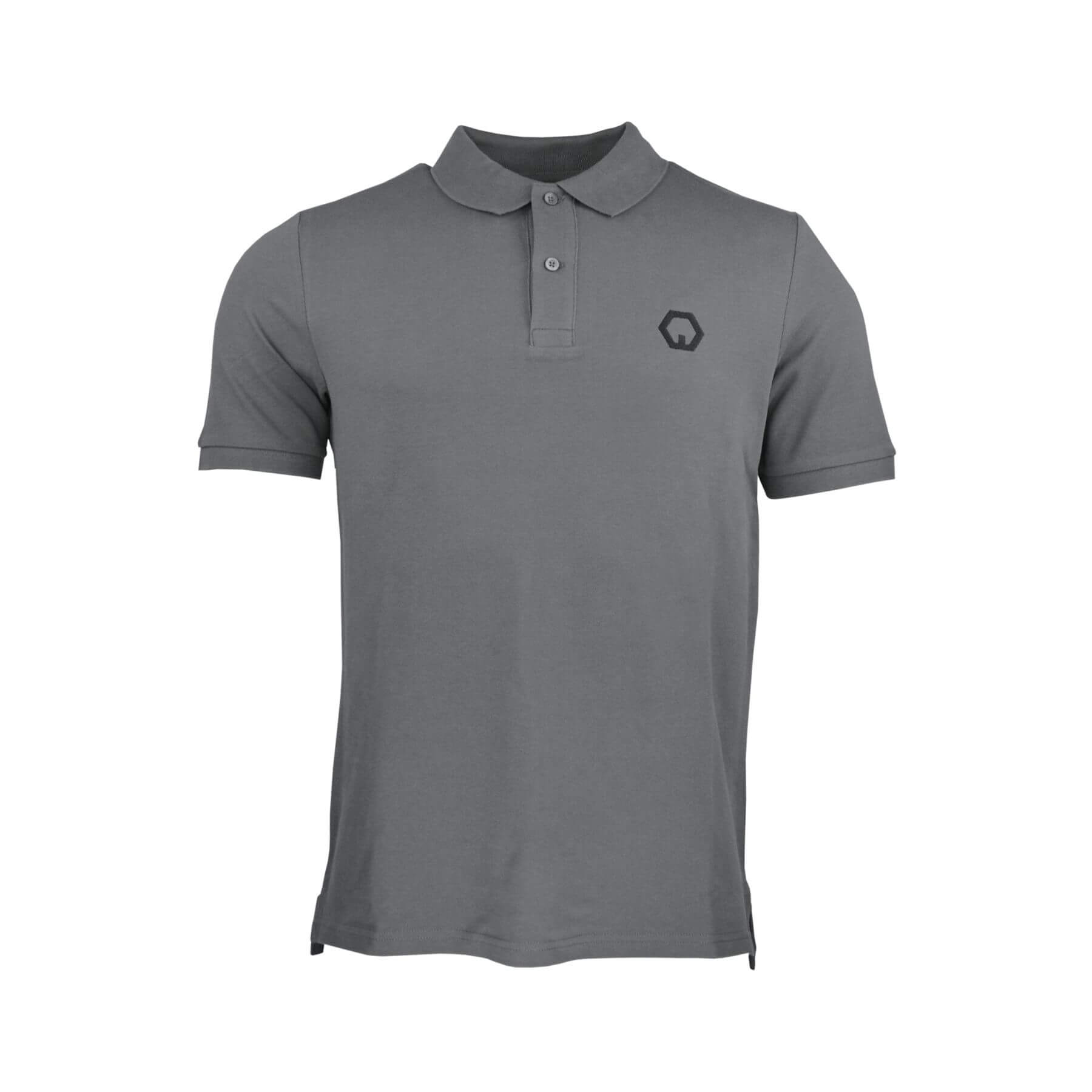 organic poloshirt grau