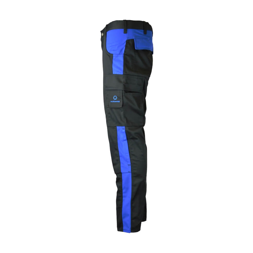 Workawear Arbeitshose Bundhose blau schwarz