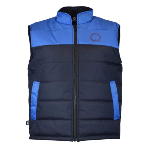 Puffer Weste blau Workawear Vorderseite