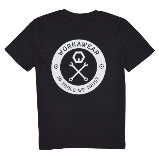 ORGANIC T-SHIRT IN TOOLS WE TRUST SCHWARZ