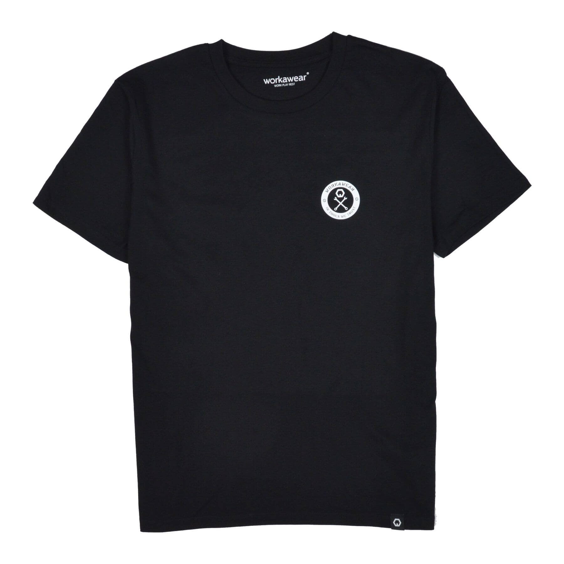 ORGANIC T-SHIRT IN TOOLS WE TRUST SCHWARZ